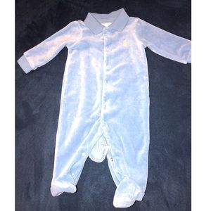Ralph Lauren baby blue footies